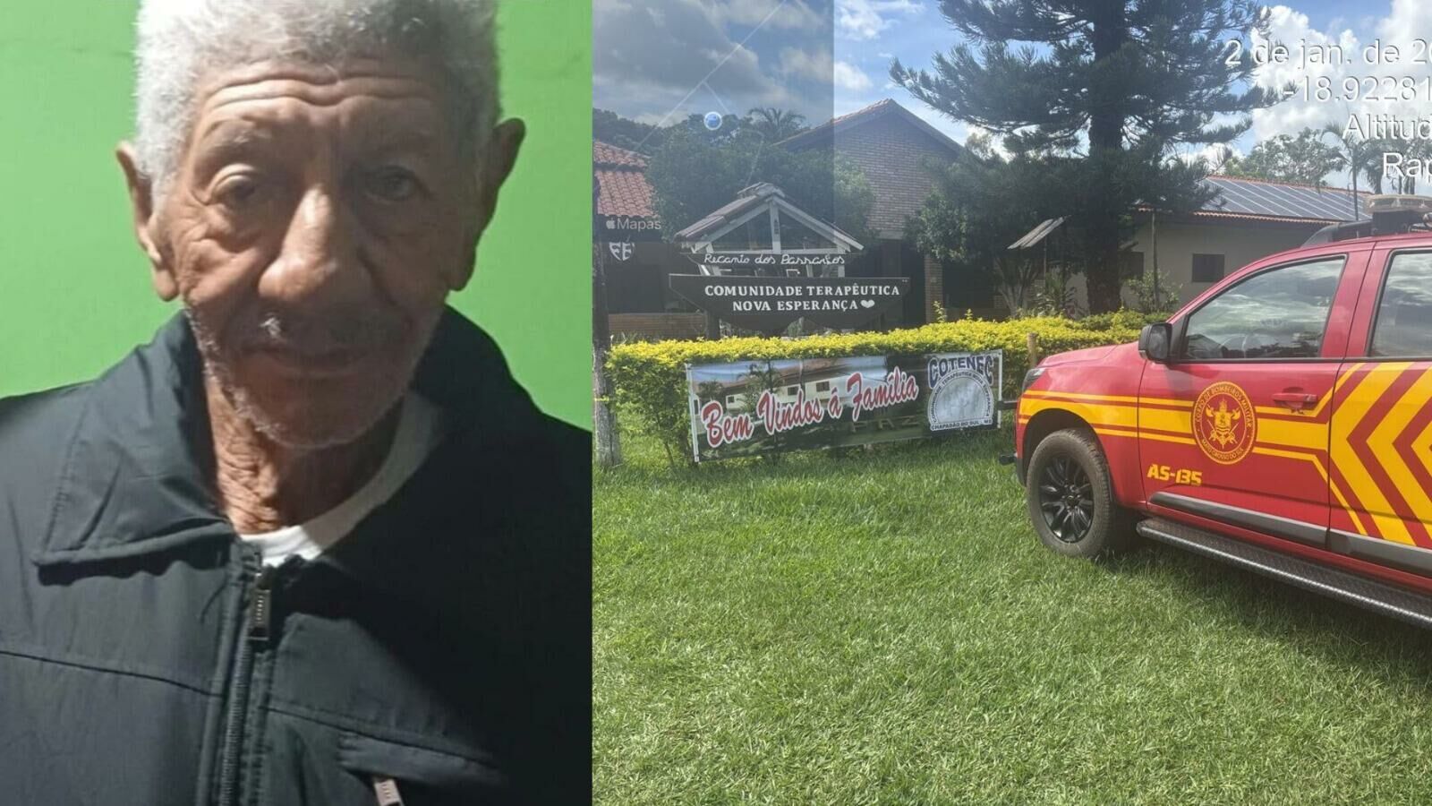 Imagem de compartilhamento para o artigo Idoso com Alzheimer desaparece após sair de comunidade terapêutica em Chapadão do Sul da MS Todo dia